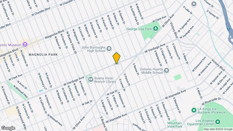 1914 W Verdugo Ave Mapa y Detalles de la Ubicación