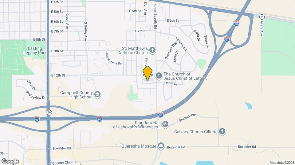 1407 Eagles Nest Cir Map and Location Details