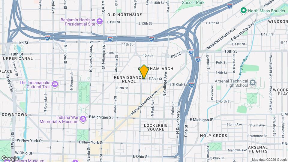 800 N Park Ave Map and Location Details