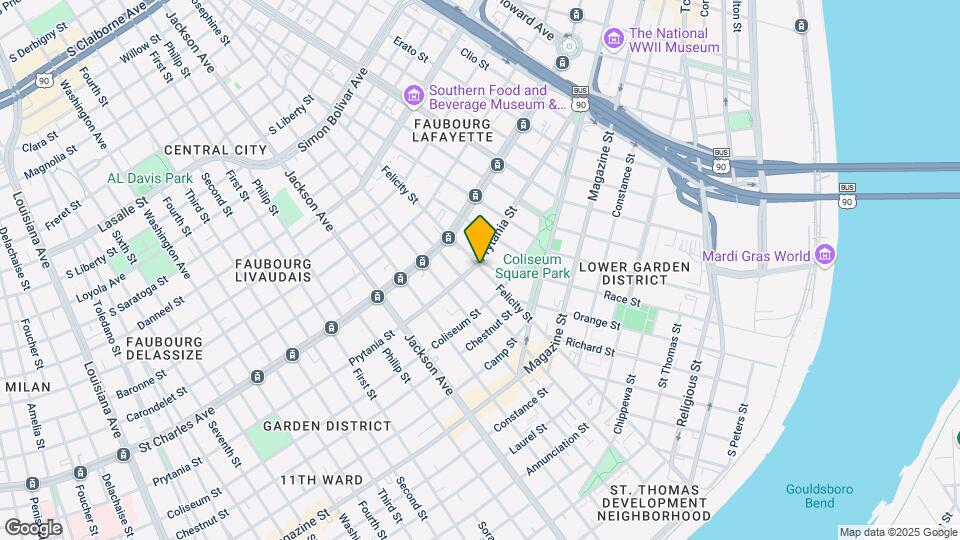 1800 Prytania St Mapa y Detalles de la Ubicación
