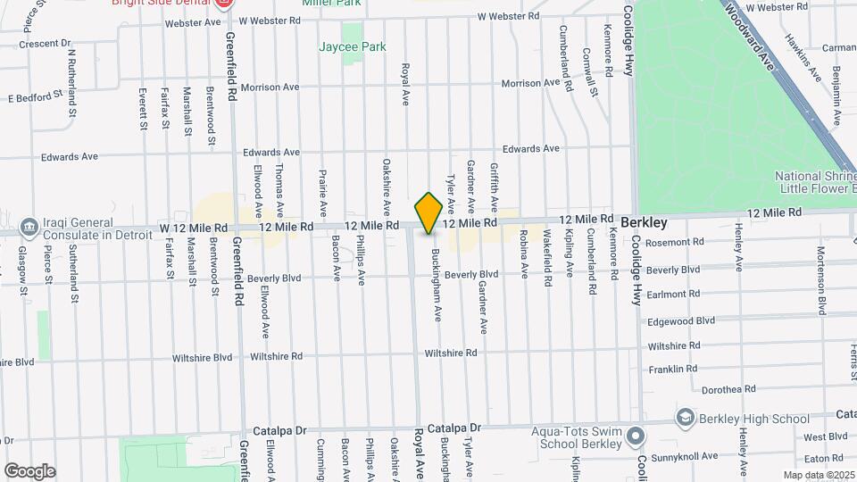 3341 Buckingham Ave Map and Location Details