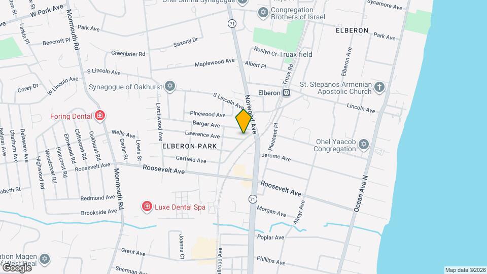 215 Elberon Blvd Mapa y Detalles de la Ubicación