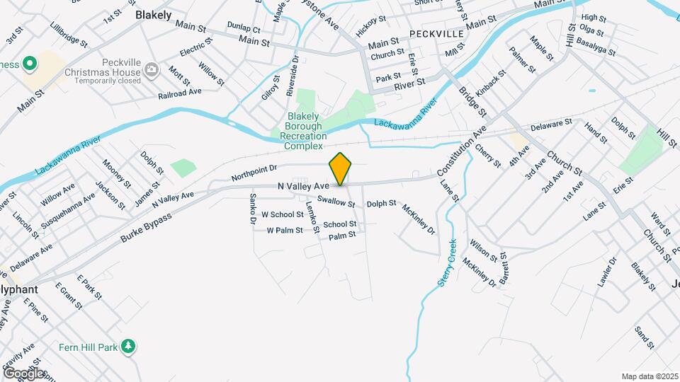 833 N Valley Ave Map and Location Details