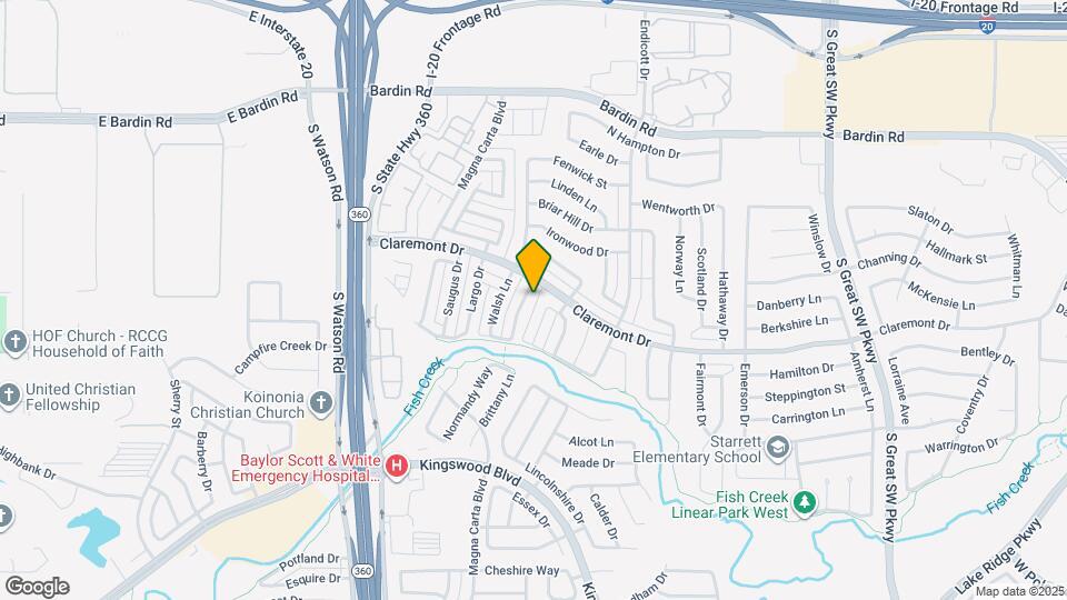 4312 Allegro Ln Map and Location Details