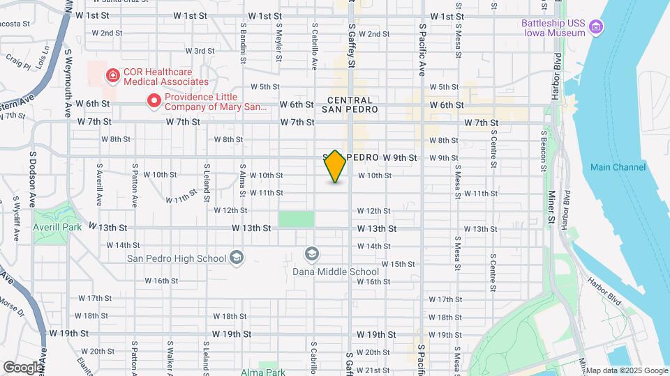 740 W 11th St Map and Location Details