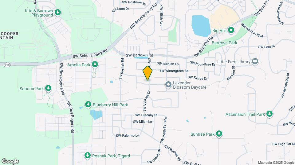 16003 SW Rockrose Ln Map and Location Details