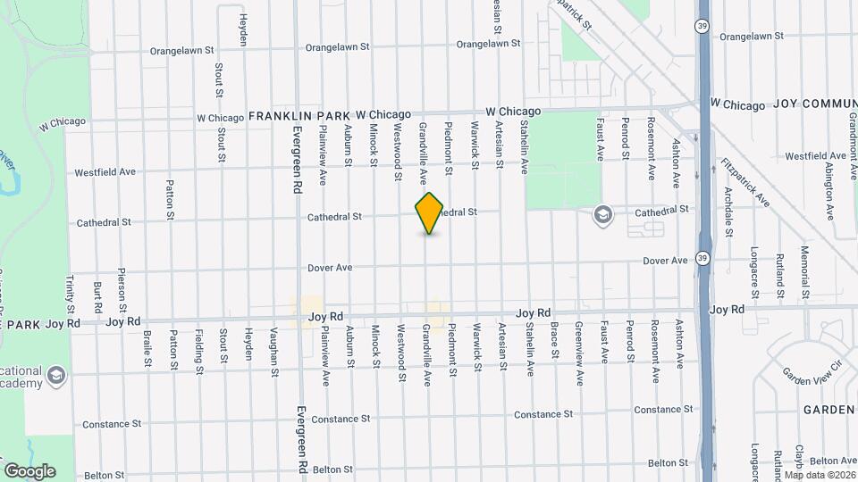 9054 Grandville Ave Map and Location Details