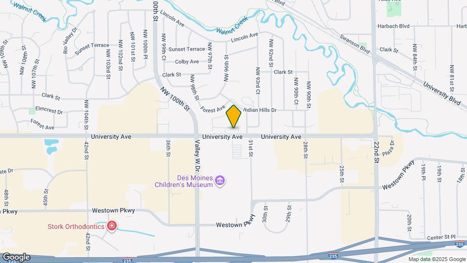 9507 University Ave Map and Location Details