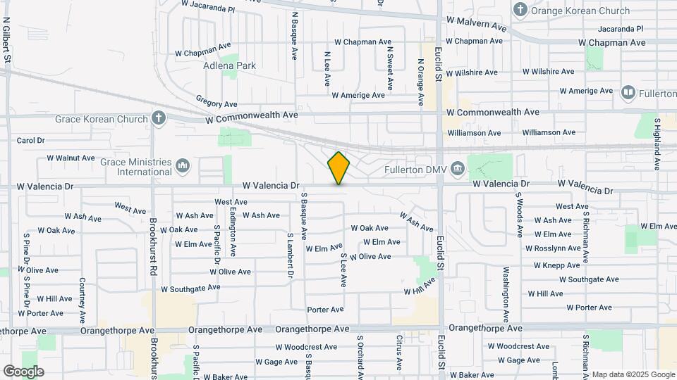 1310 W Valencia Dr Map and Location Details