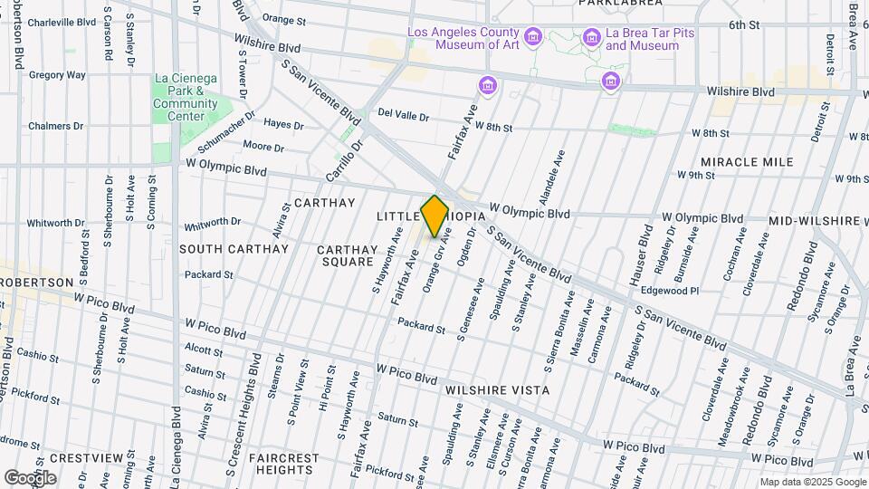 1067-1069 S Orange Grove Ave Map and Location Details
