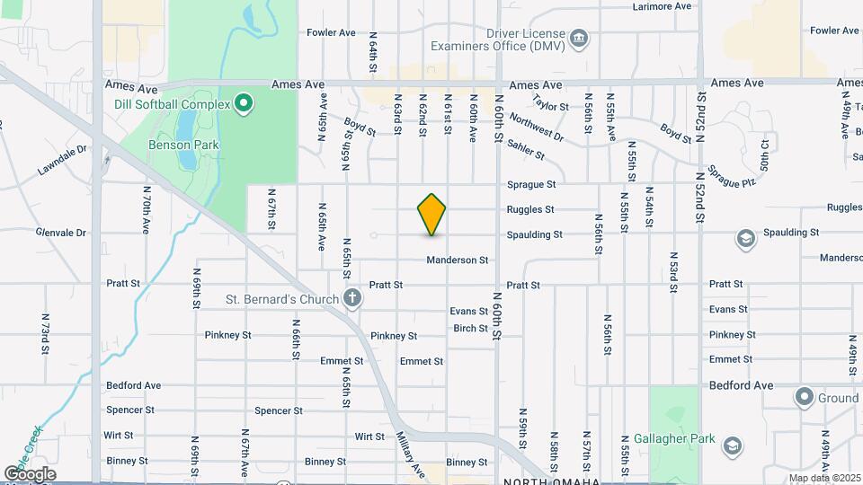 6113 Spaulding St Map and Location Details