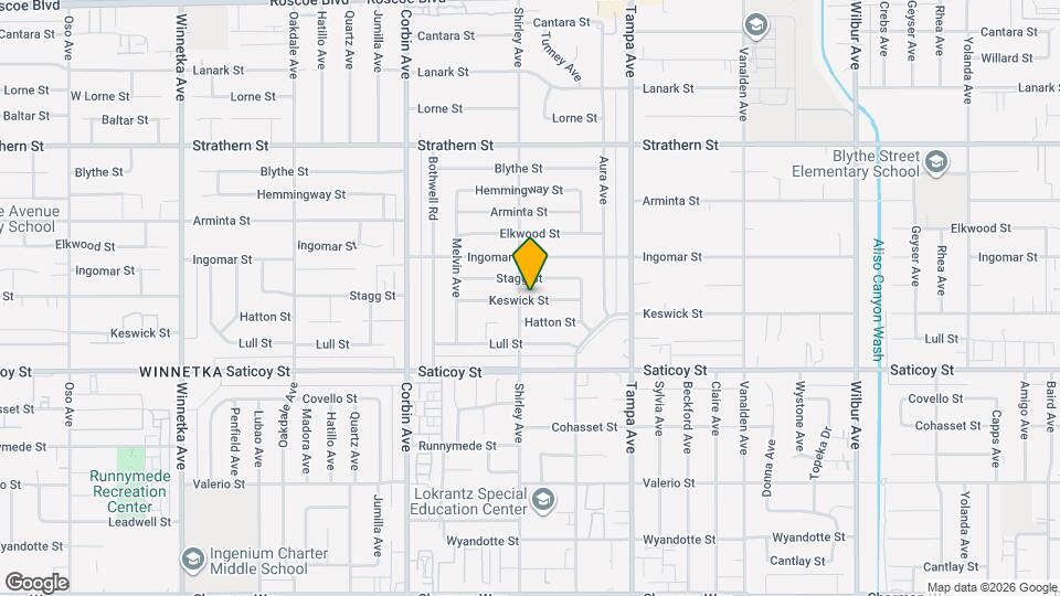 19459 Keswick St Map and Location Details