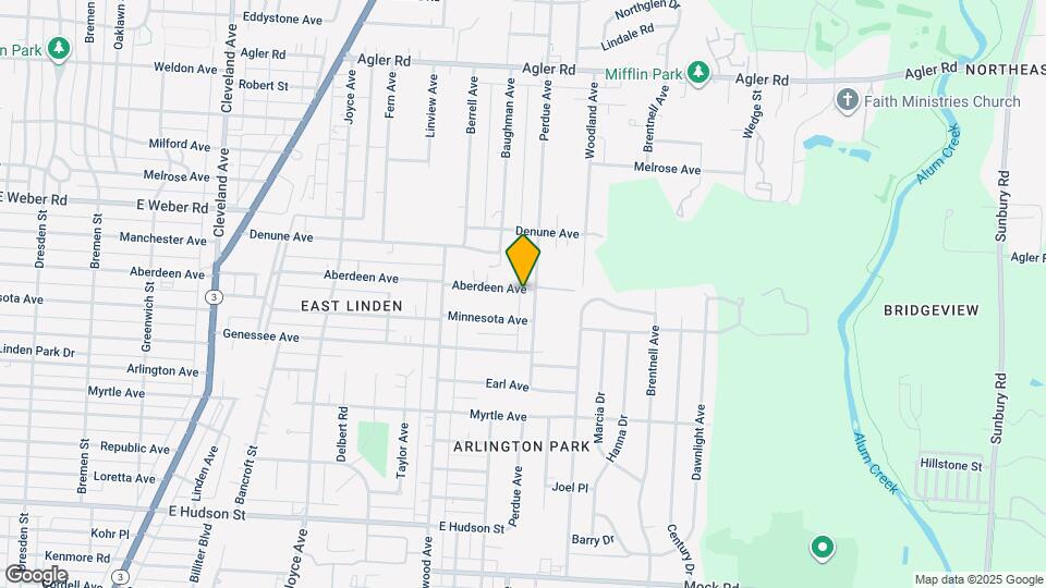 2171 Aberdeen Ave Map and Location Details