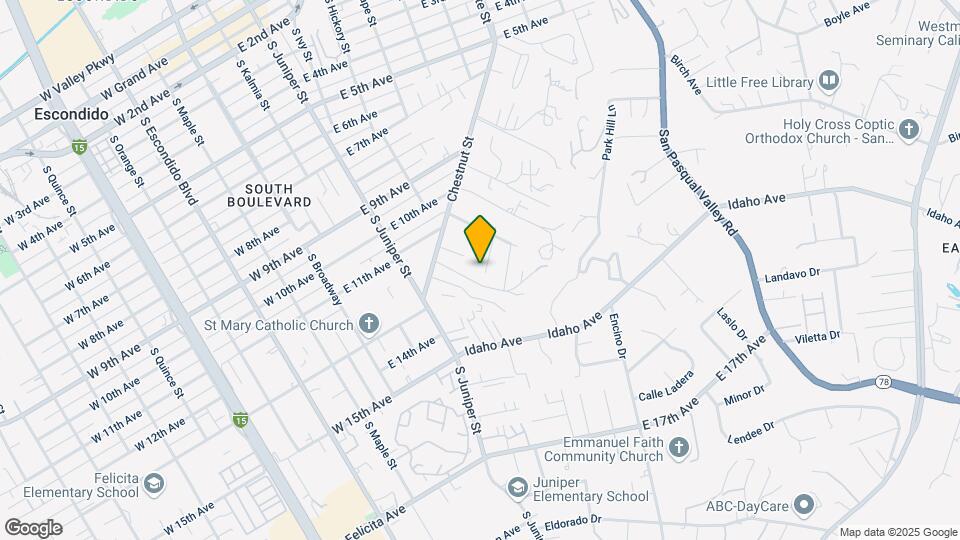 1305-1311 Rincon Rd Map and Location Details