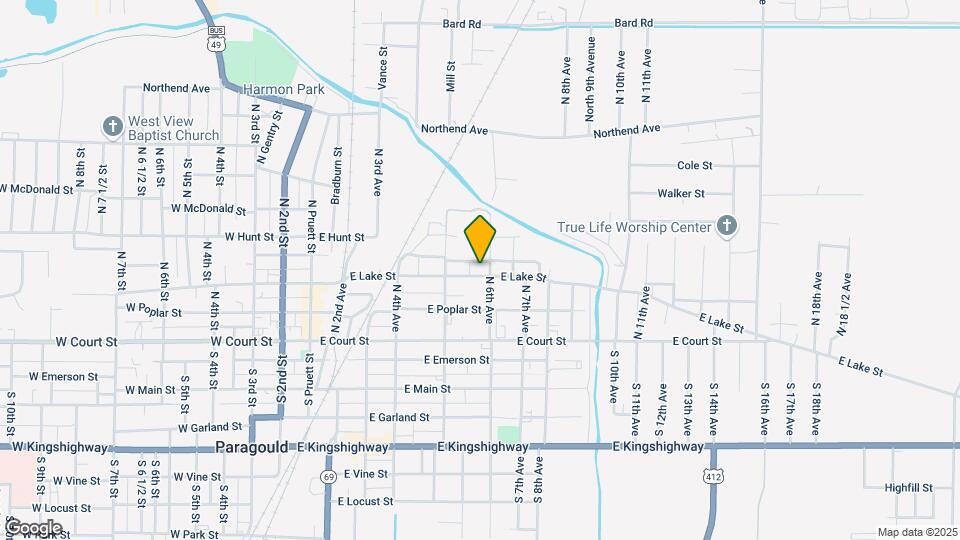 529 E Lake St Map and Location Details