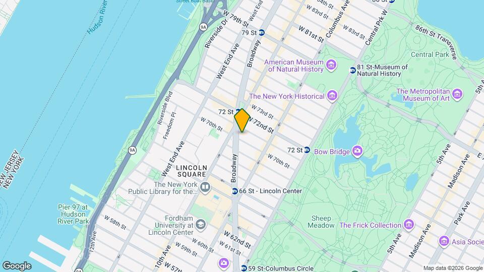 155 W 70th St, Unit 11D Mapa y Detalles de la Ubicación