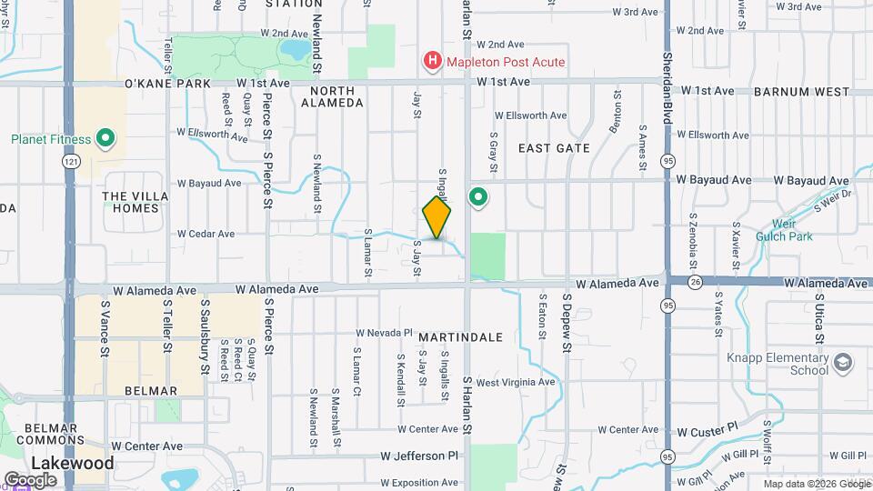 215 S Ingalls St Map and Location Details