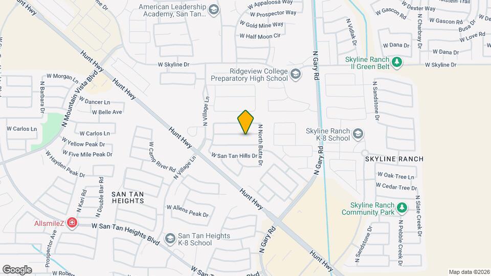 2005 W Green Tree Dr Map and Location Details