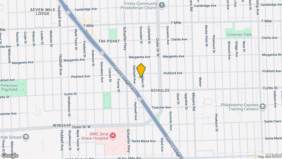 18285 Snowden St Map and Location Details