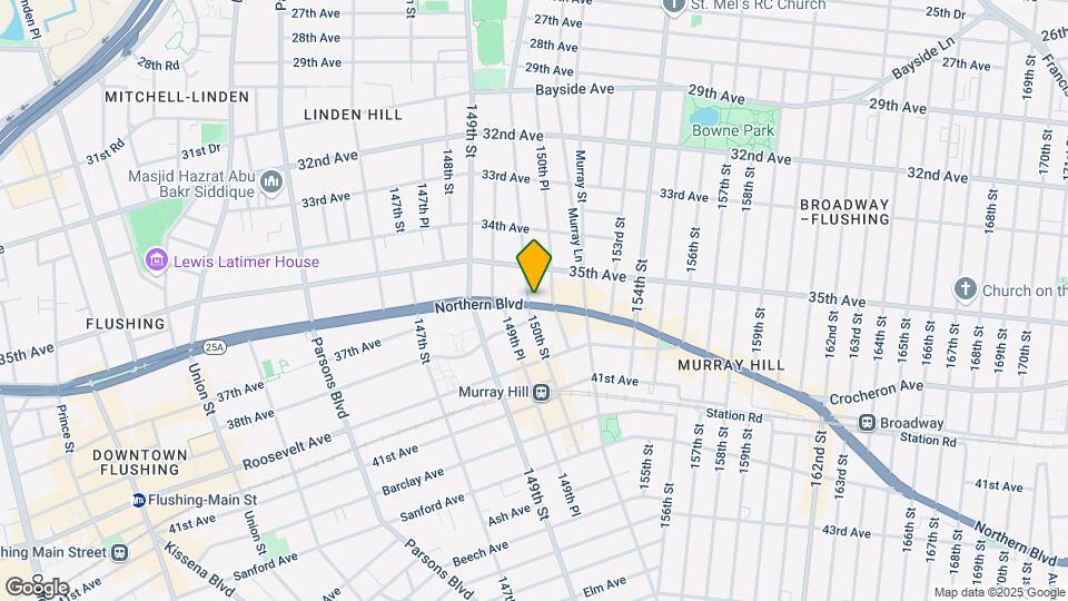 150-05 Northern Blvd Mapa y Detalles de la Ubicación