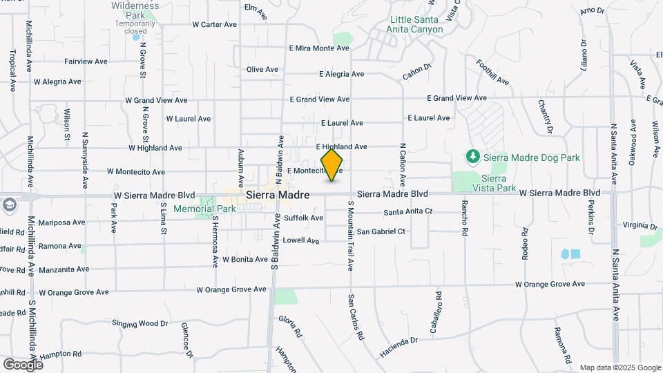 145 E Sierra Madre Blvd Mapa y Detalles de la Ubicación