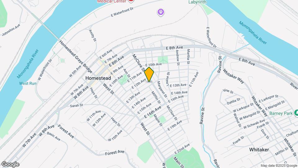 347 E 13th Ave Map and Location Details