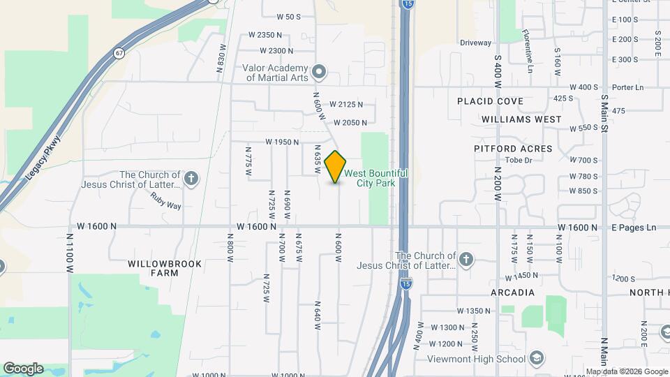 1767 N 600 W Mapa y Detalles de la Ubicación