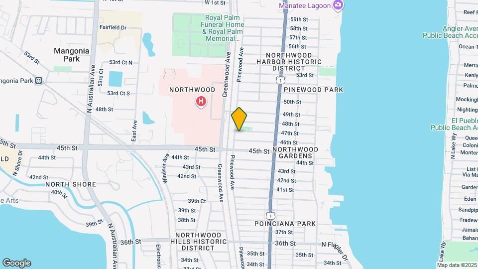 734 47th St Map and Location Details