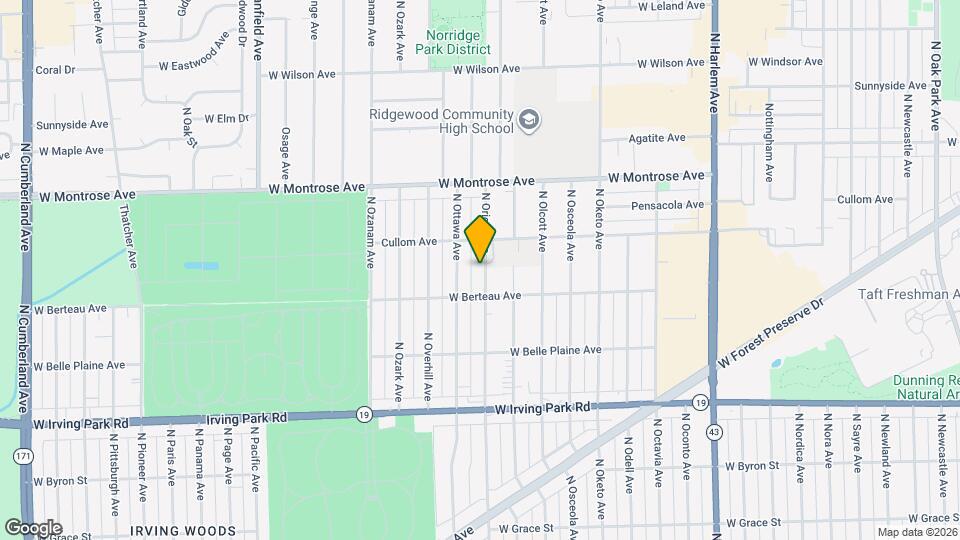 4230 N Oriole Ave Map and Location Details