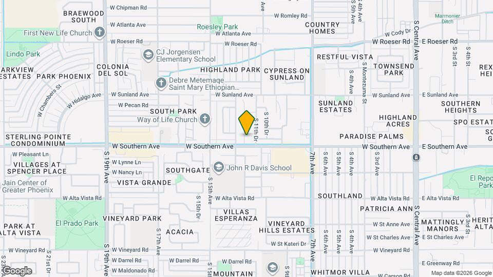 5919 S 12th Ln Map and Location Details
