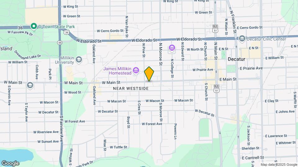 723 W Main St Map and Location Details
