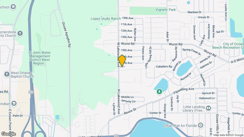1094 N Lakewood Ave Map and Location Details