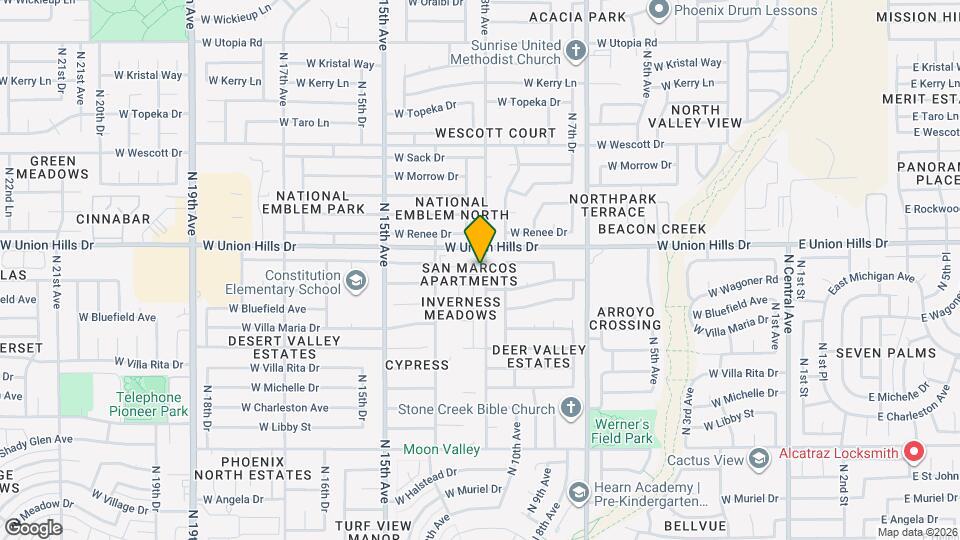 1112 W Villa Theresa Dr Map and Location Details