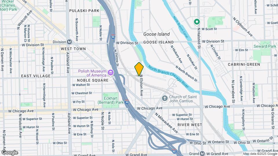 942 N Elston Ave Map and Location Details