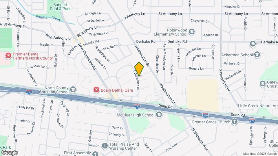 1490 E Duchesne Dr Map and Location Details