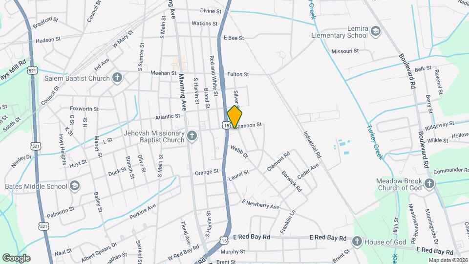 615 S Lafayette Dr Map and Location Details