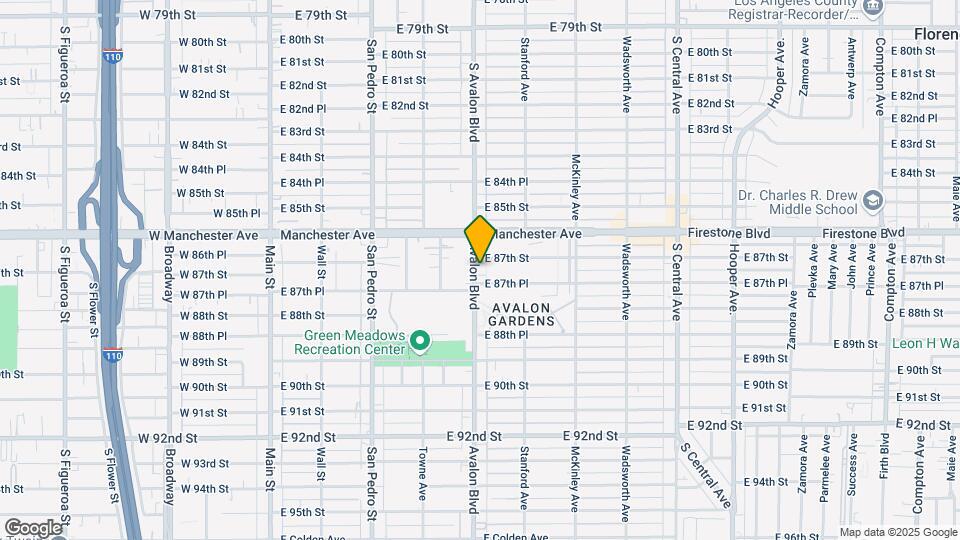 8710 Avalon Blvd, Unit 2 Map and Location Details