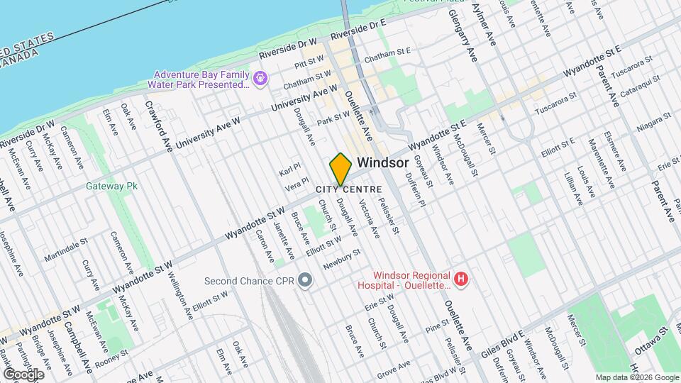 275 Wyandotte St W Mapa y Detalles de la Ubicación