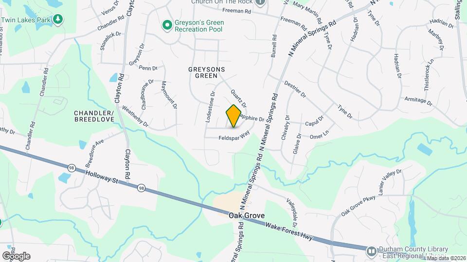 404 Quartz Dr Map and Location Details