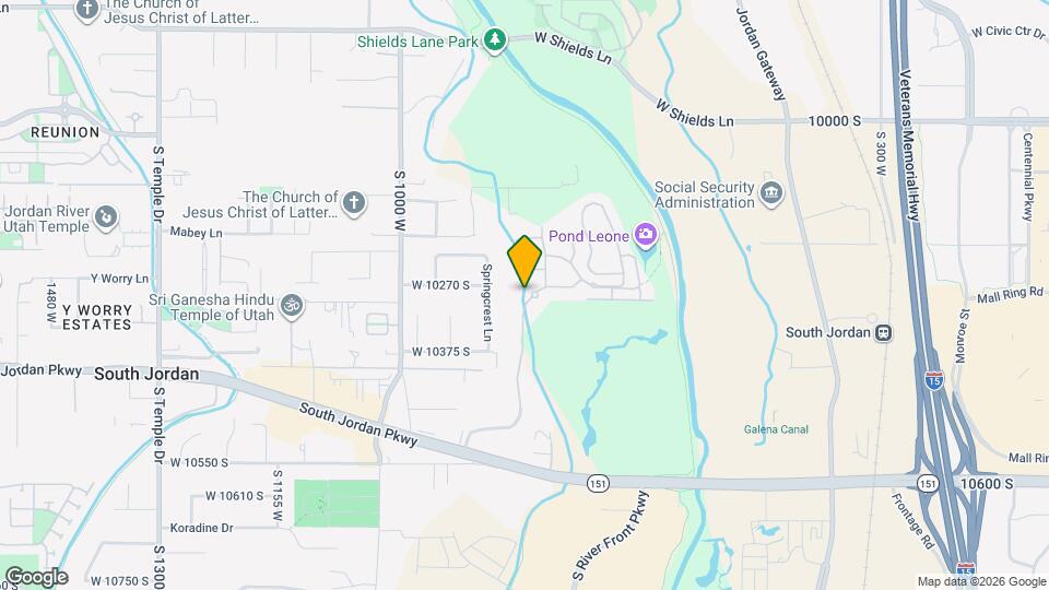 10252 S Jordan Creek Dr, Unit 1 Map and Location Details