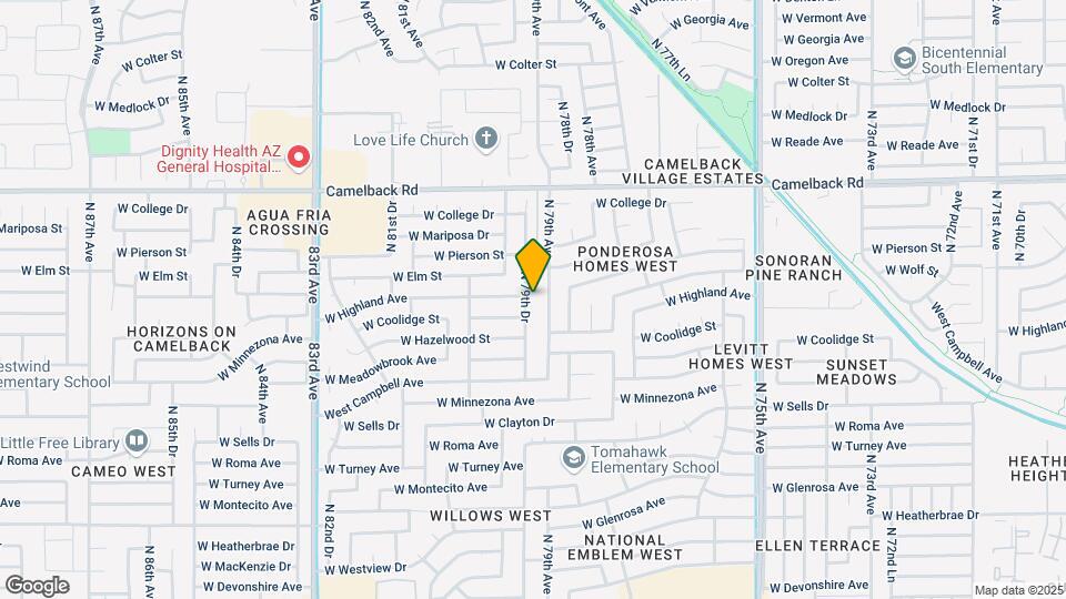 4651 N 79th Dr Map and Location Details