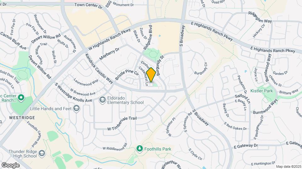 9565 Elmhurst Ln Map and Location Details