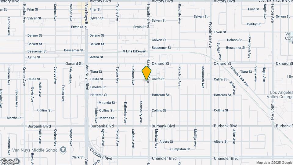 5851 Hazeltine Ave Map and Location Details