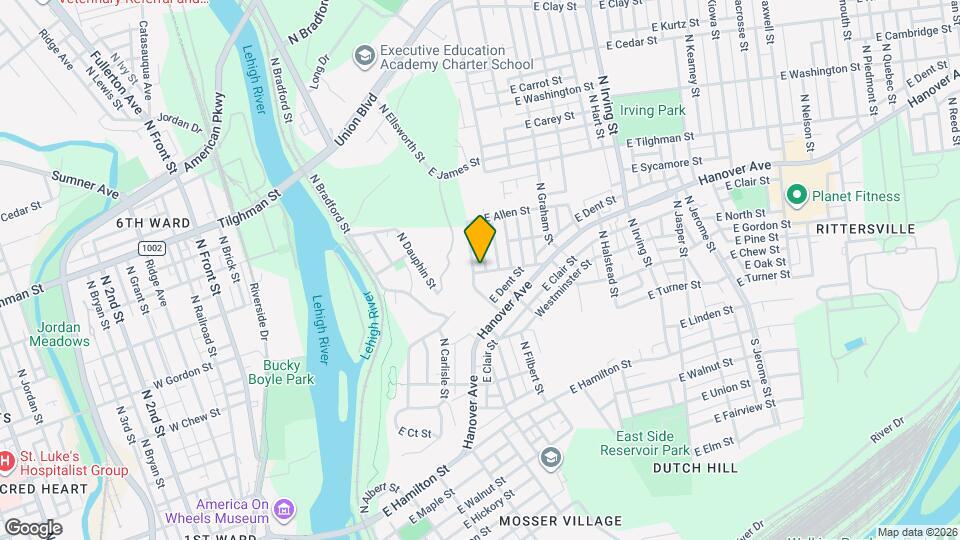 401 N Filbert St Map and Location Details