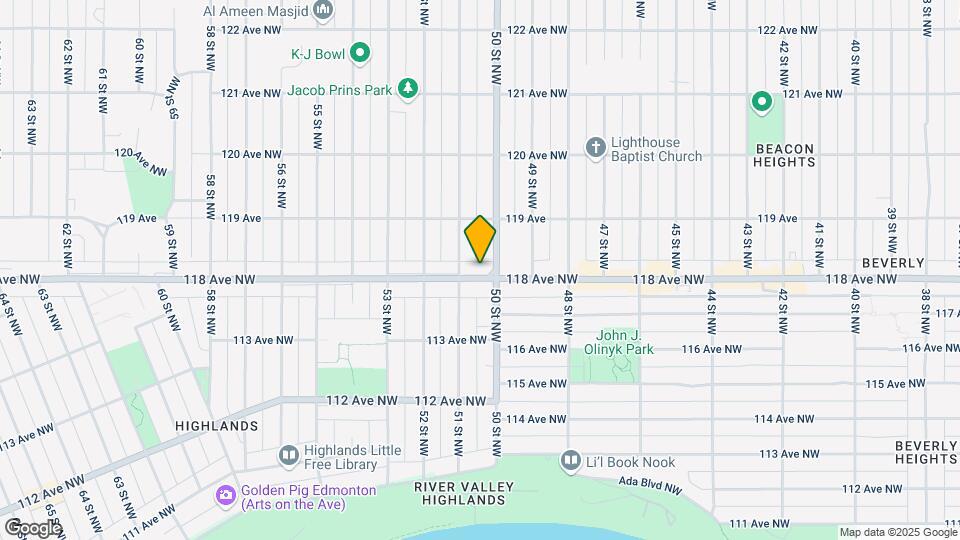 5012 118 Ave NW Map and Location Details