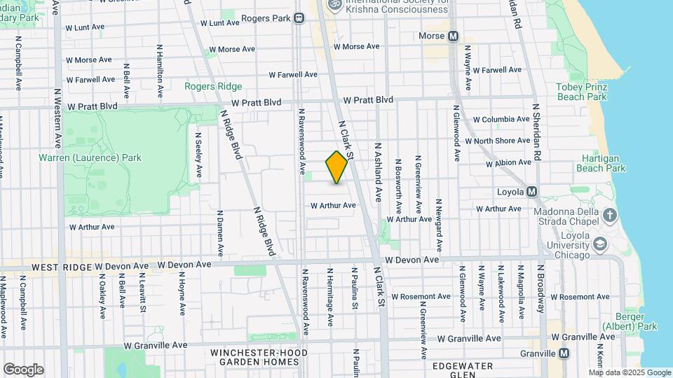 1715 W Albion Ave Map and Location Details
