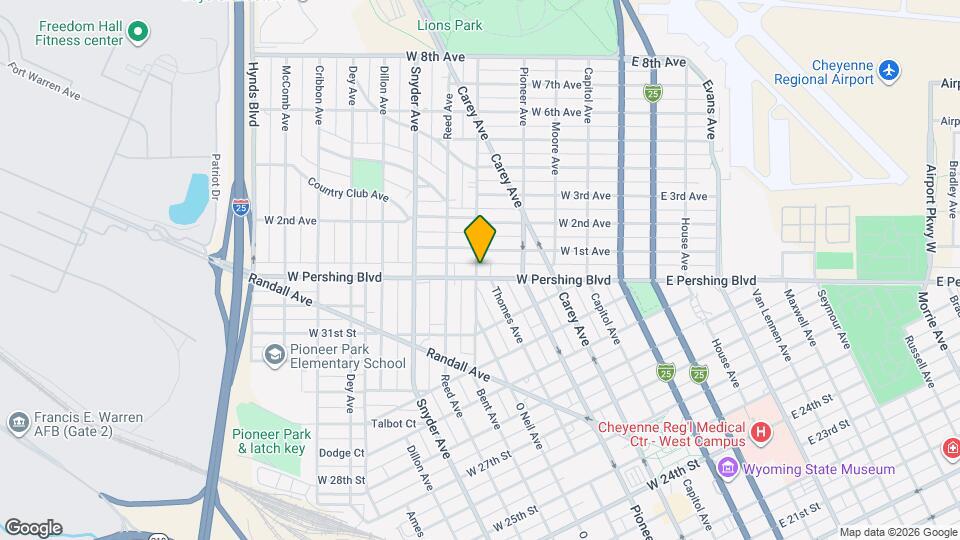 522 W Pershing Blvd Mapa y Detalles de la Ubicación