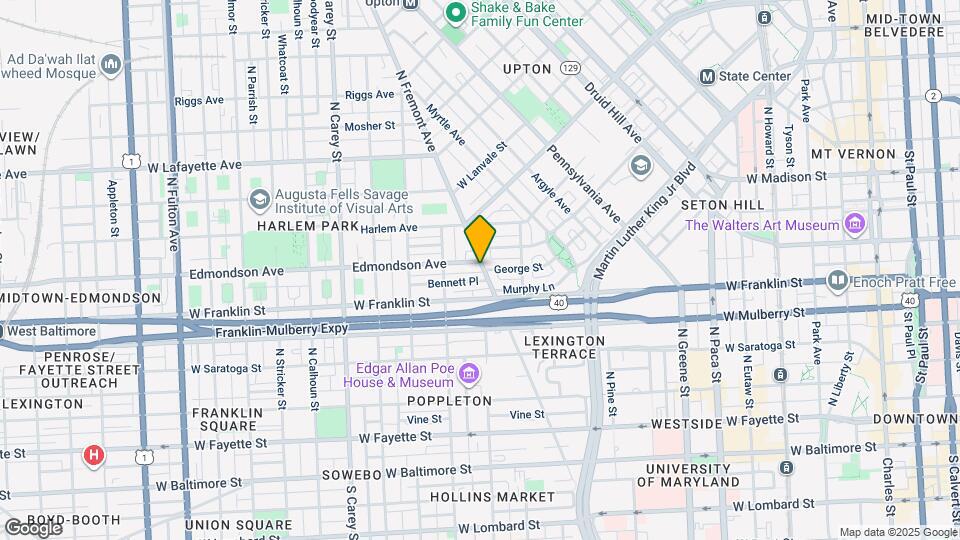 522 N Fremont Ave Map and Location Details