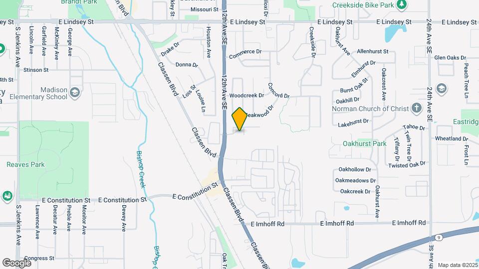 1828 Cedar Creek Ct Map and Location Details
