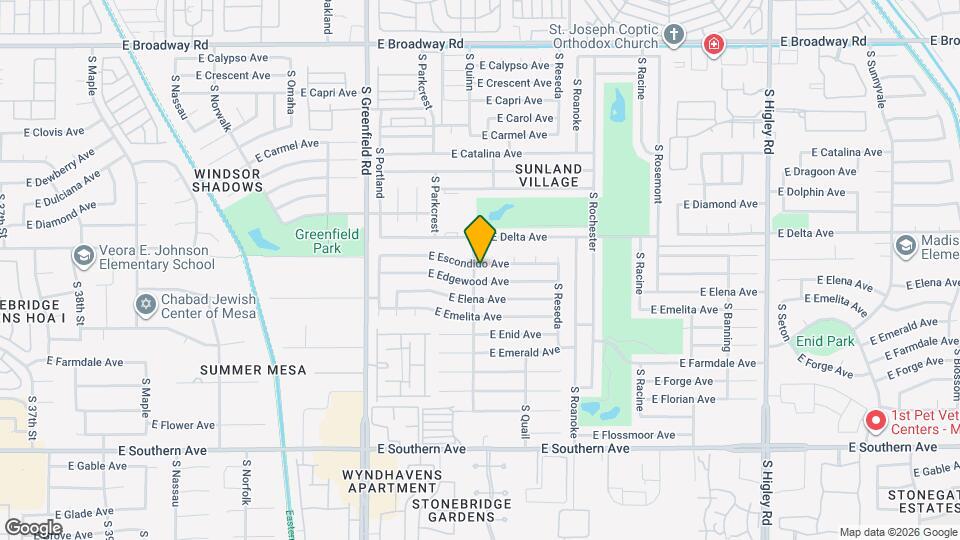 4613 E Escondido Ave Map and Location Details